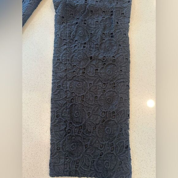 Elie Tahari Women's Black Floral Embroidered Lace Overlay Melissa Pants Size 4 - Picture 4 of 14